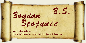 Bogdan Stojanić vizit kartica